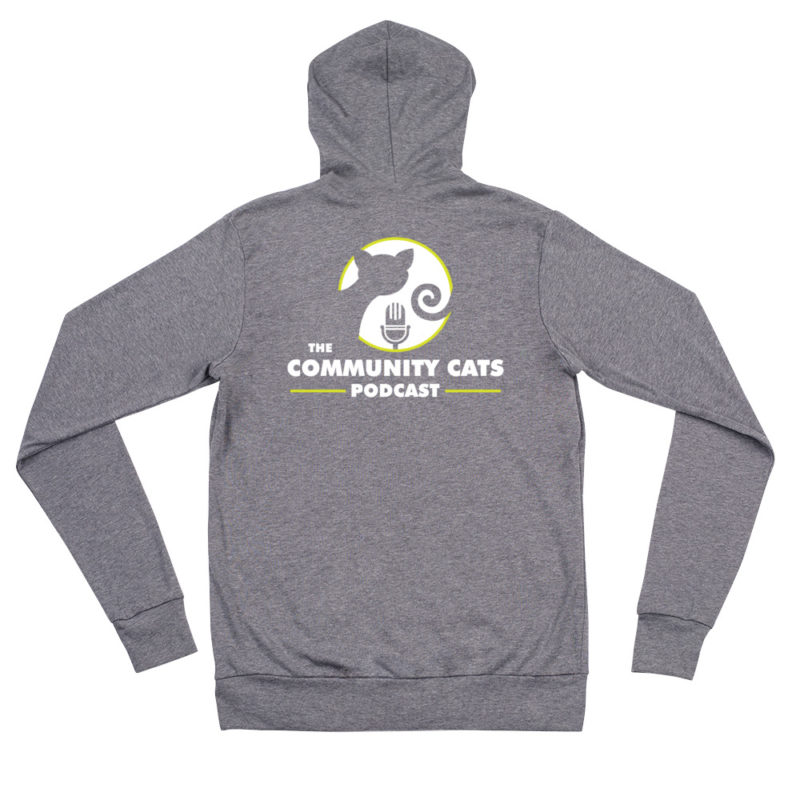 Dark Community Cats Podcast Zip Hoodie - Image 6