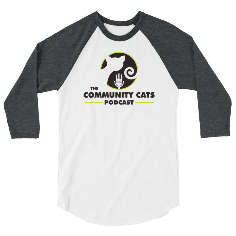 Light Community Cats Podcast 3/4 Sleeve Raglan Shirt