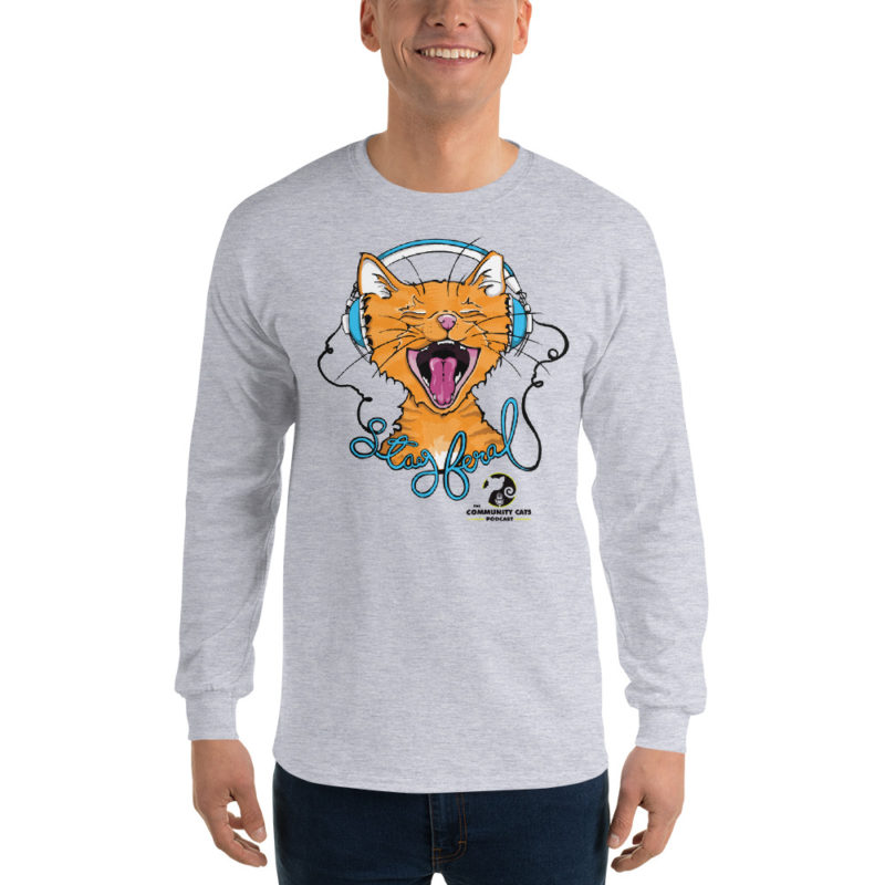 "Stay Feral" Men’s Long Sleeve Shirt - Image 2