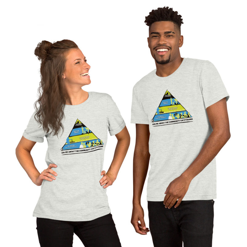 "Ask Me About The Community Cat Pyramid" Short-Sleeve Unisex T-Shirt - Image 6