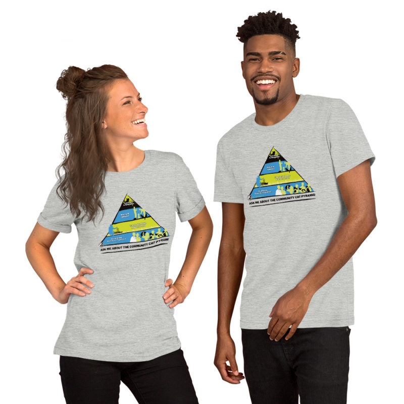 "Ask Me About The Community Cat Pyramid" Short-Sleeve Unisex T-Shirt - Image 2
