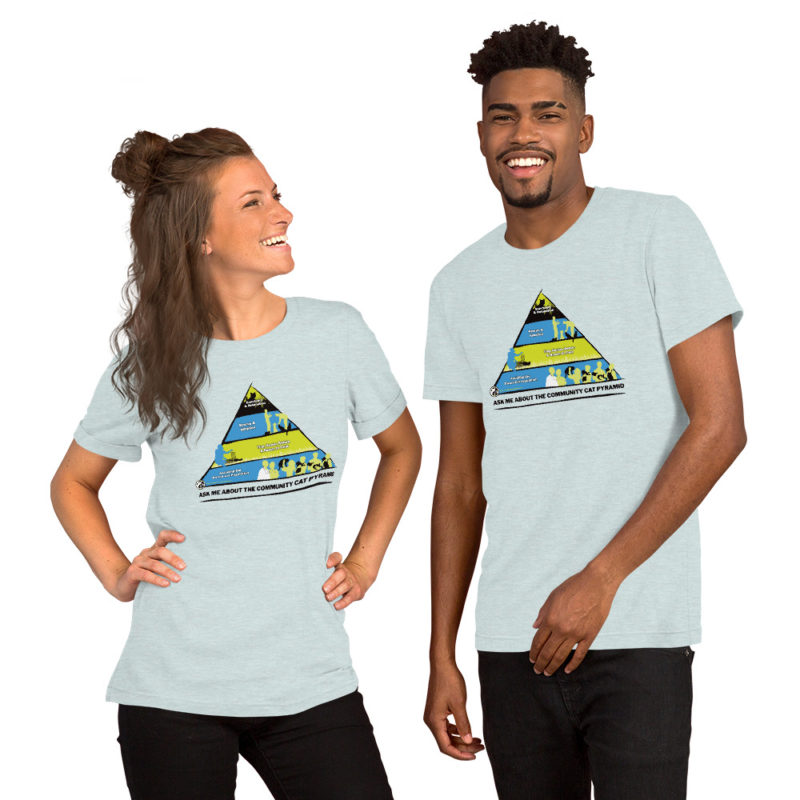 "Ask Me About The Community Cat Pyramid" Short-Sleeve Unisex T-Shirt - Image 5