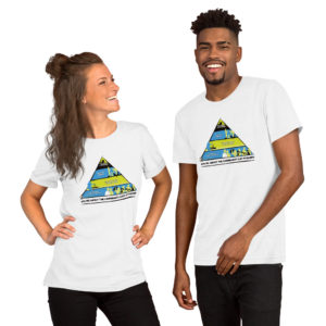 "Ask Me About The Community Cat Pyramid" Short-Sleeve Unisex T-Shirt - Image 7
