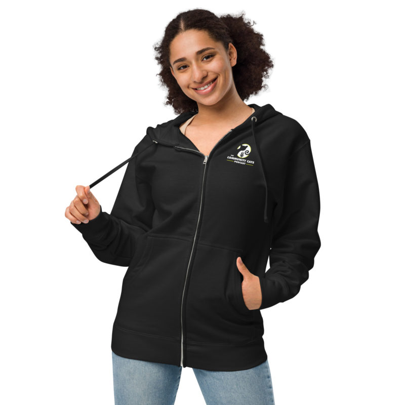 Unisex fleece zip up hoodie - Image 2