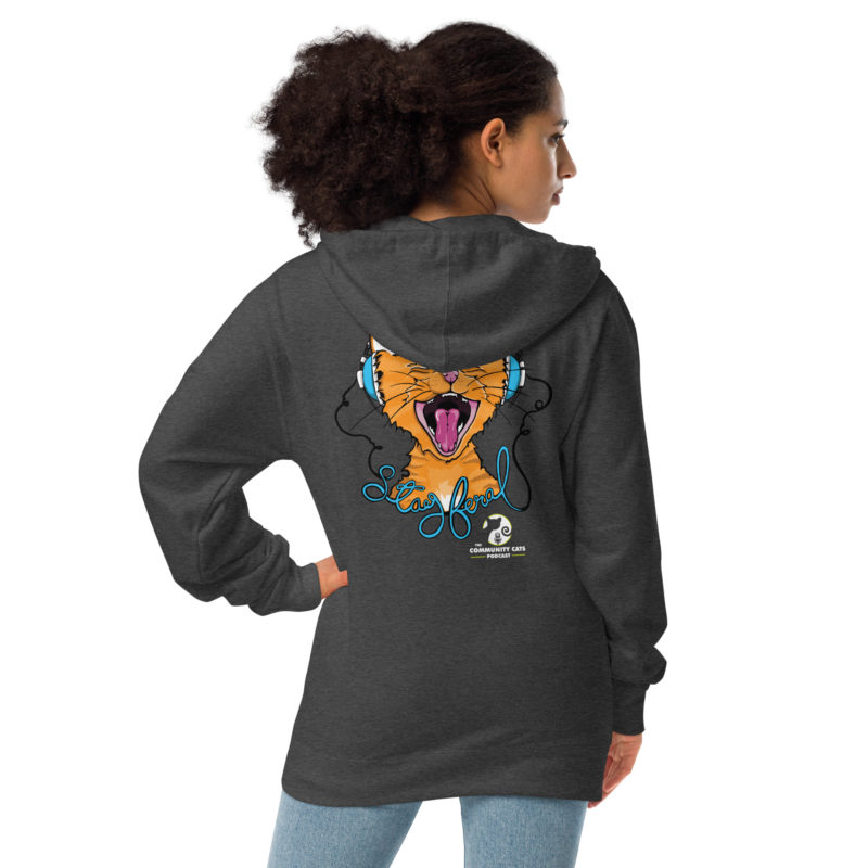 Unisex fleece zip up hoodie - Image 4