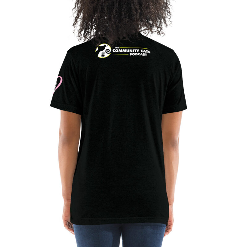 PAWSITIVELY Wonderful FeLV Shirt (Proud FeLV Family sleeve) - Image 3