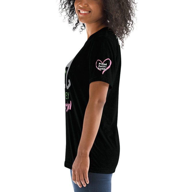 PAWSITIVELY Wonderful FeLV Shirt (Proud FeLV Family sleeve) - Image 4